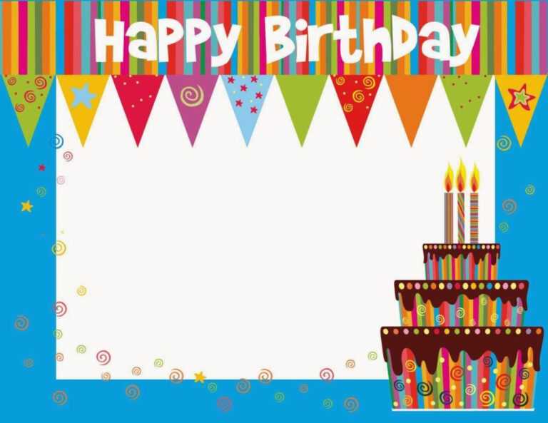 Photoshop Birthday Card Template Free