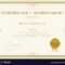 015 Template Ideas Certificate Of Achievement In Gold Theme Inside Certificate Of Achievement Army Template