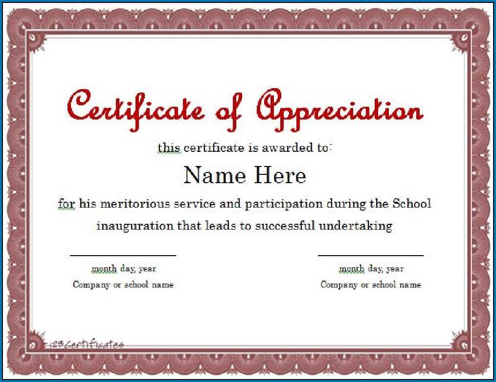 016 Certificate Of Appreciation Templates Free Powerpoint With Regard To Certificate Of Participation Template Ppt
