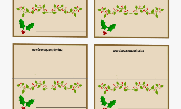 016 Christmas Table Name Place Cards Template Ideas 4545967 with regard to Christmas Table Place Cards Template