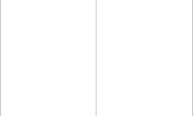 016 Half Fold Brochure Blank White Template Mock Up pertaining to Half Fold Card Template