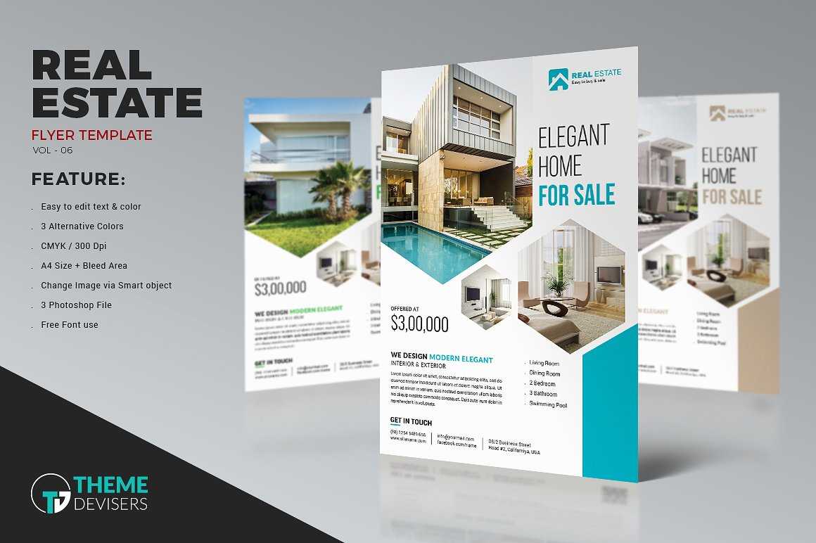 016 Real Estate Flyer Inside Brochure Templates Psd Free With Regard To Real Estate Brochure Templates Psd Free Download