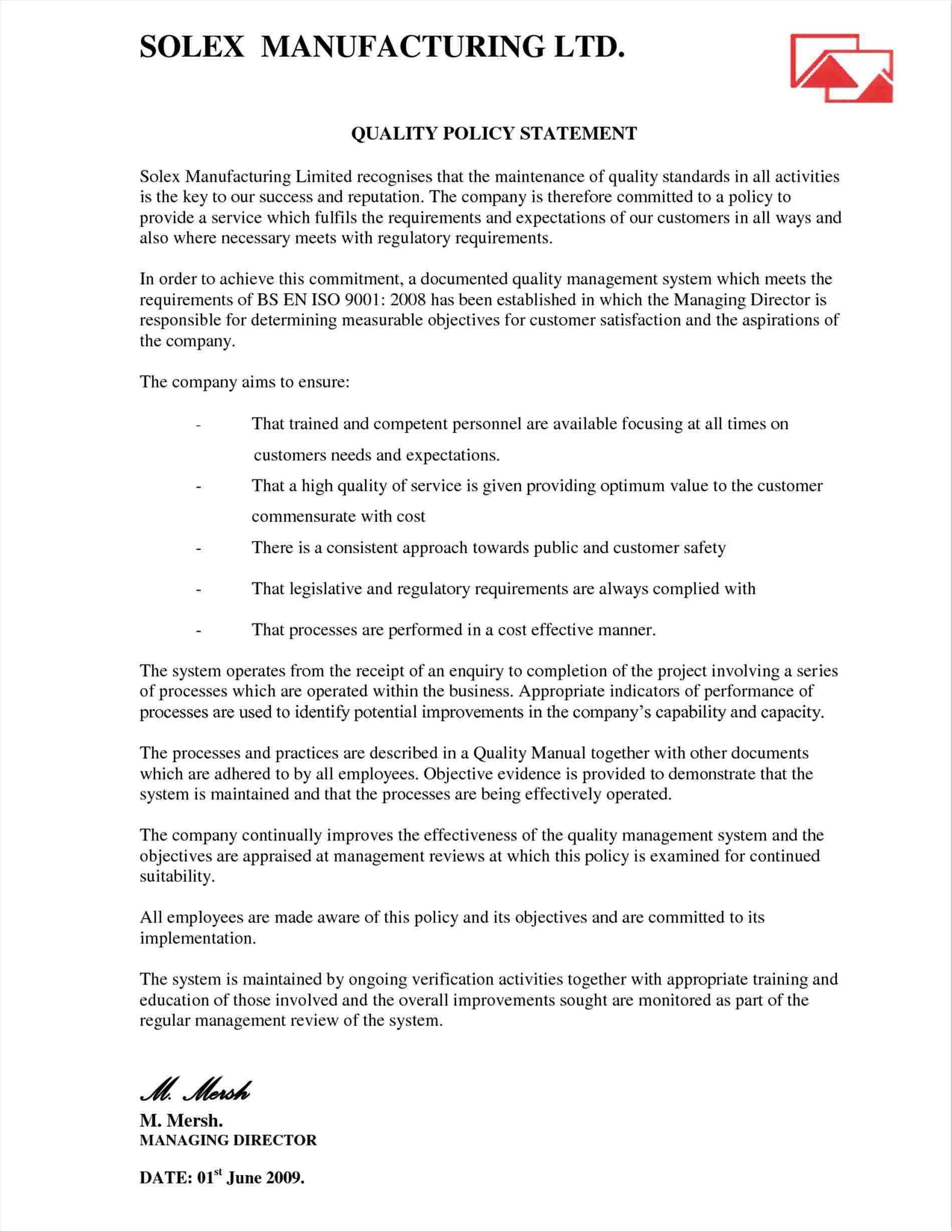 017 Company Policy Template Free Ideas Impressive Credit Within Company 
