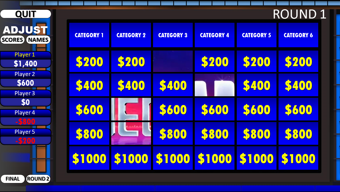 017 New S Jeopardy Powerpoint Template With Score Excellent For Jeopardy Powerpoint Template With Sound
