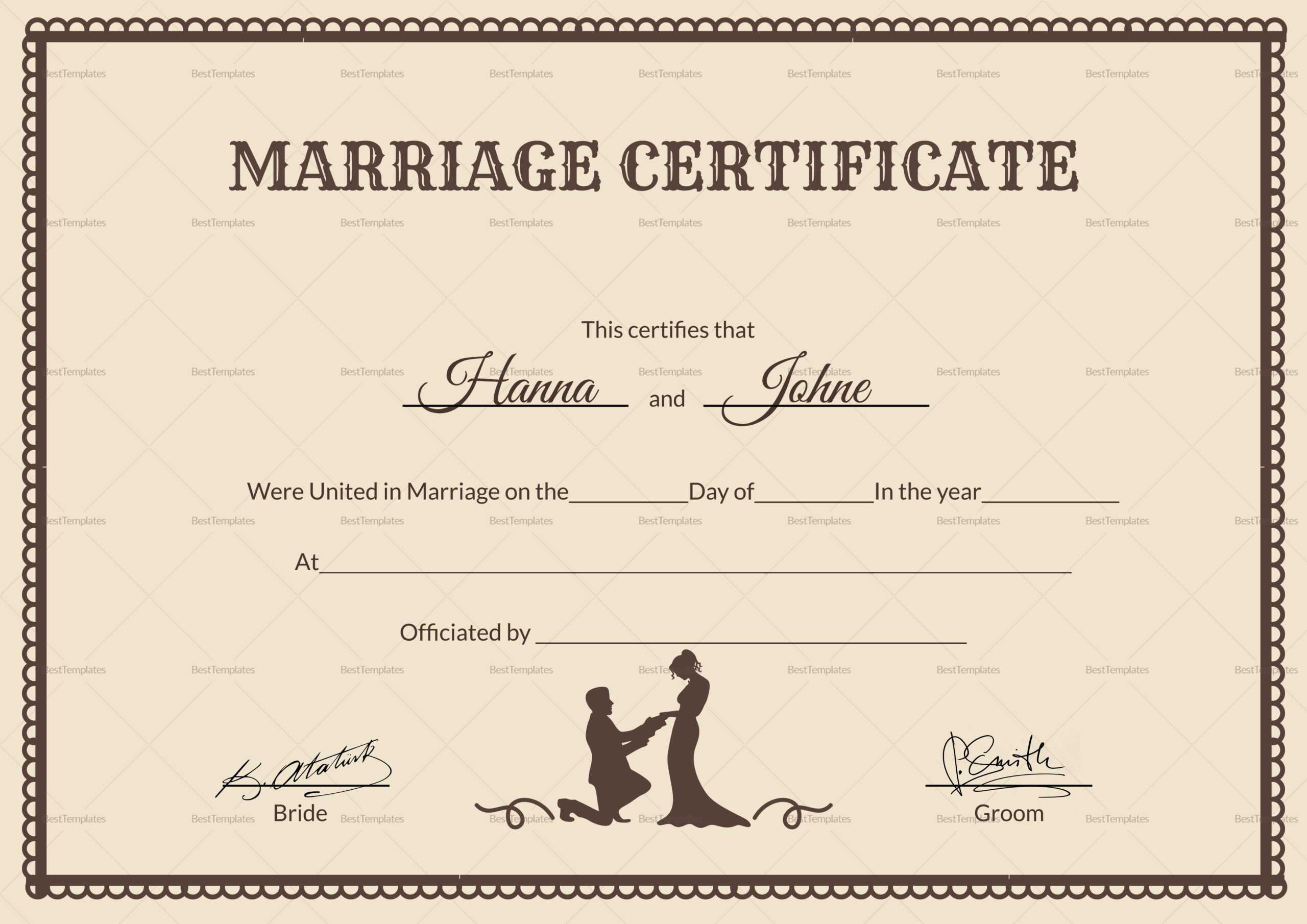 017 Template Ideas Marriage Certificate Beautiful Of For In Blank Marriage Certificate Template