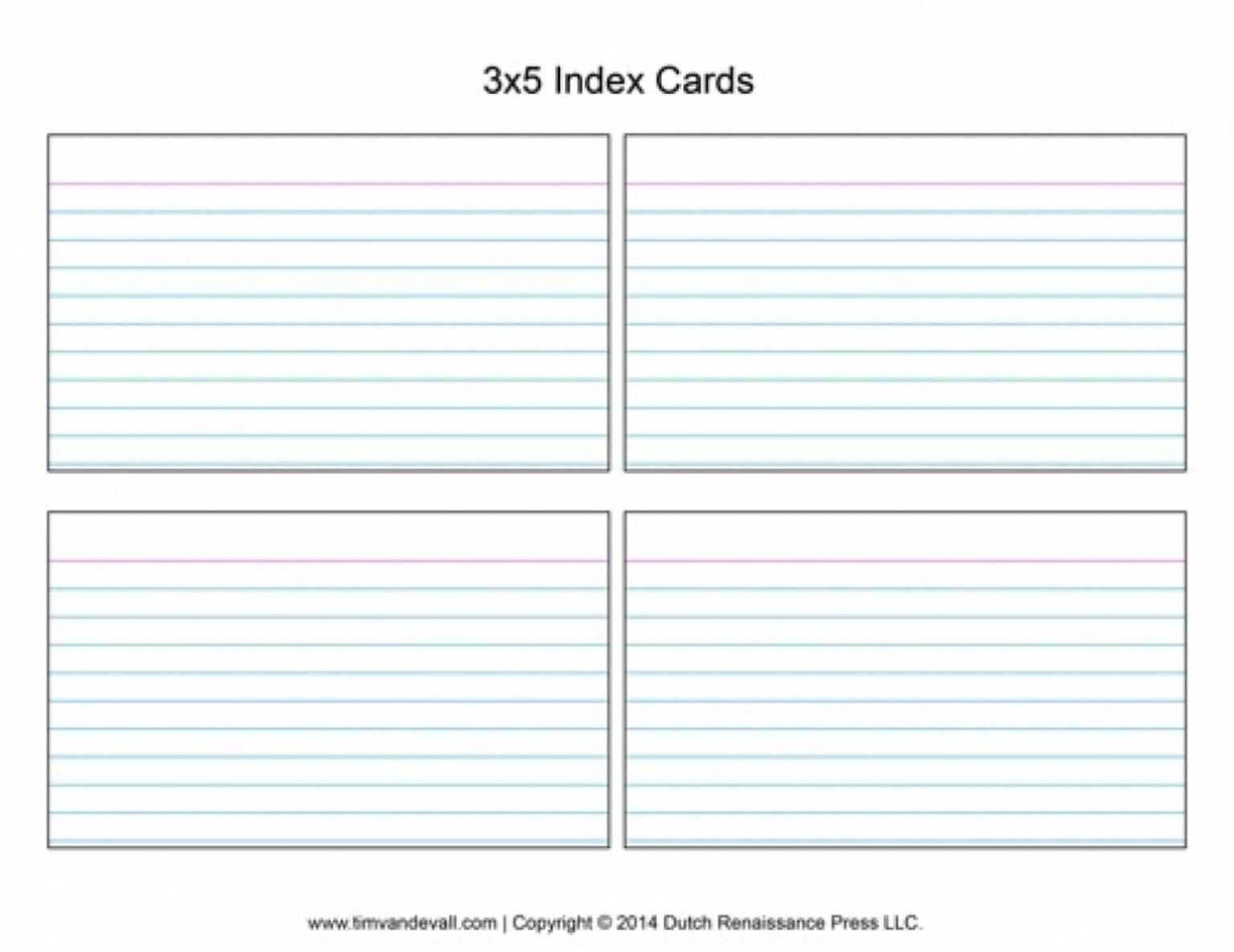 Index Card Template For Word Sample gelorailmu com