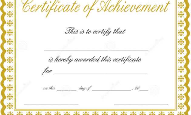 018 Template Ideas Free Printable Certificate Of Achievement regarding Certificate Of Accomplishment Template Free