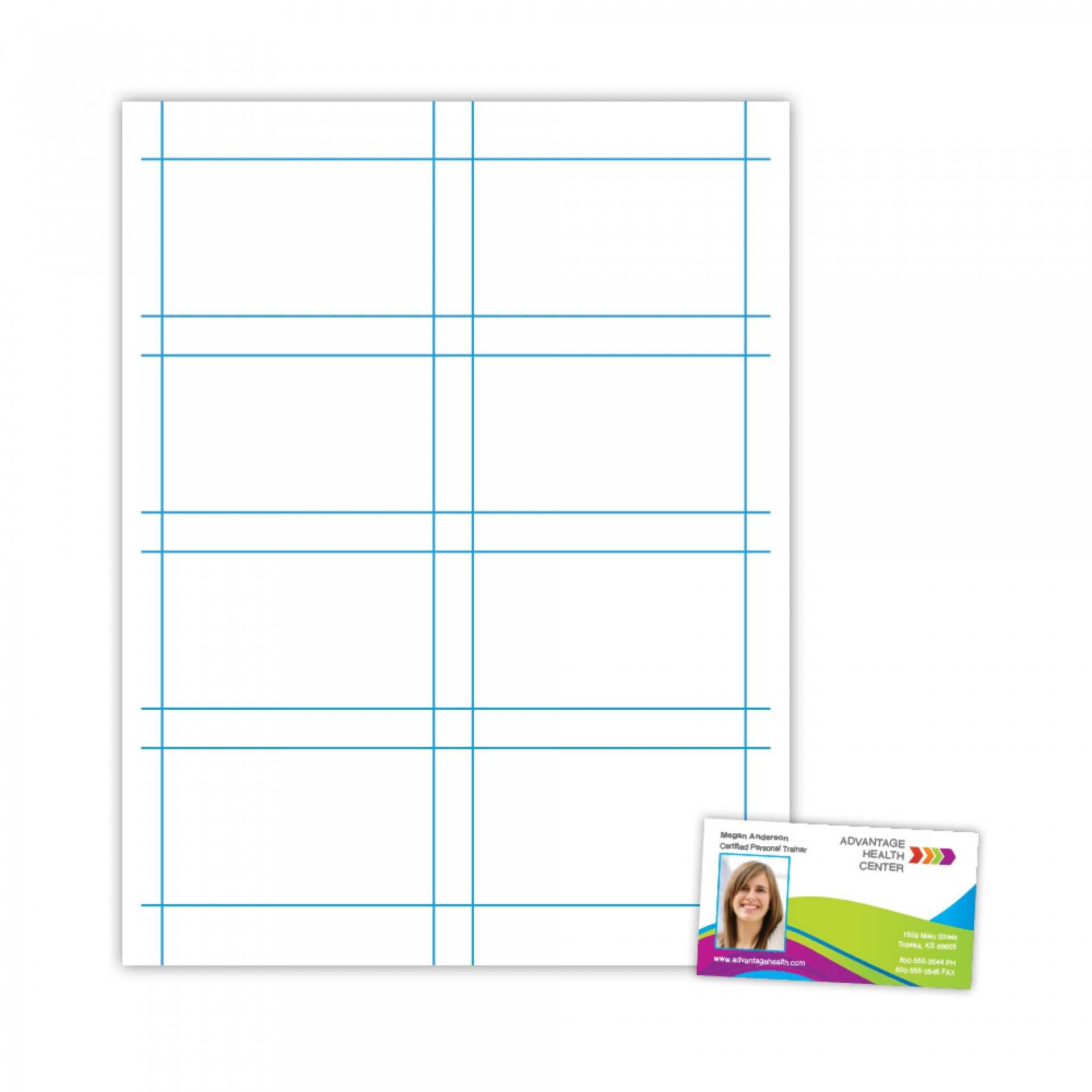 microsoft word blank business card template free