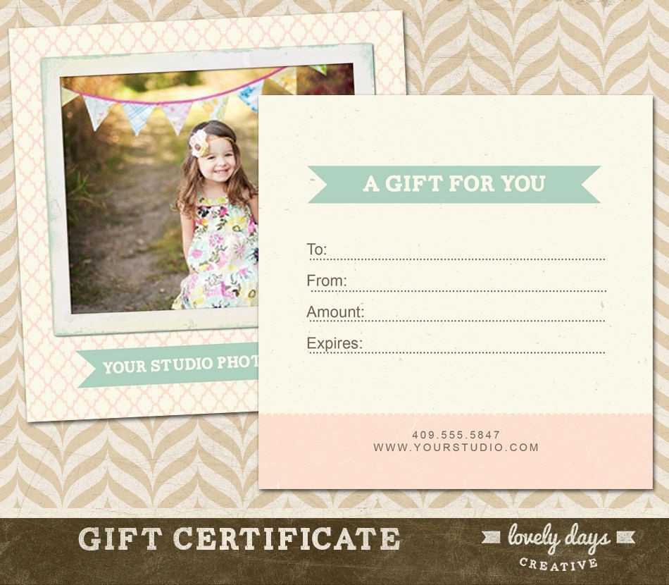 019 Elegant Photography Gift Certificate Template Free For Free Photography Gift Certificate Template