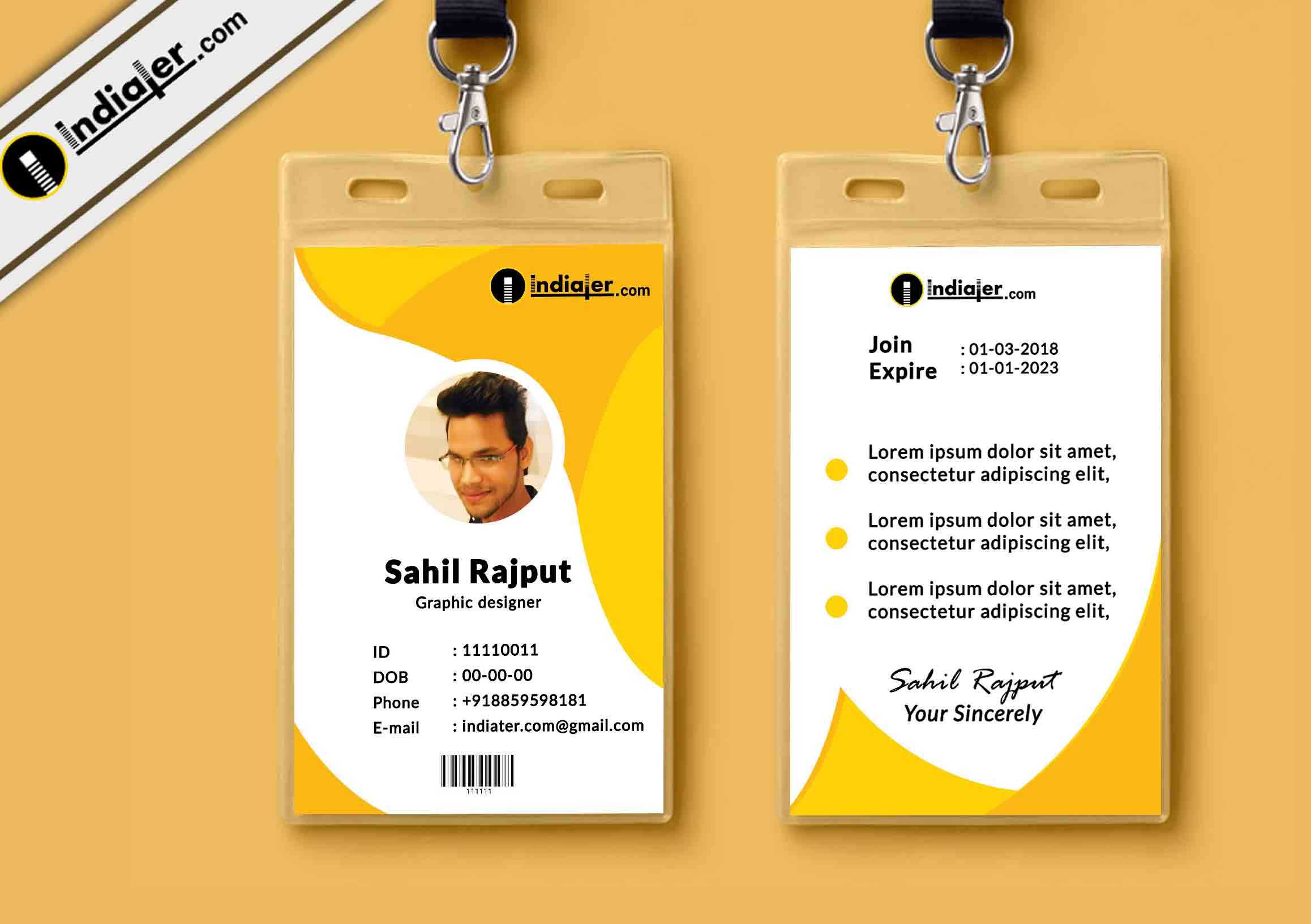 019 Id Card Template Psd Free Download Ideas Multipurpose Inside College Id Card Template Psd