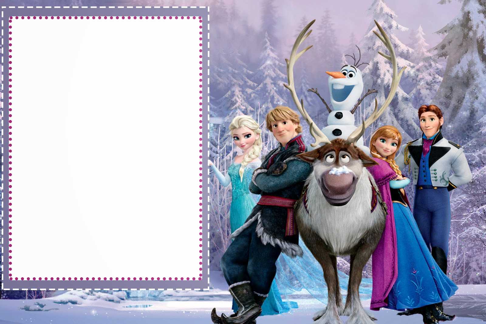 019 Template Ideas Frozen Birthday Invites Free Printable Intended For Frozen Birthday Card Template