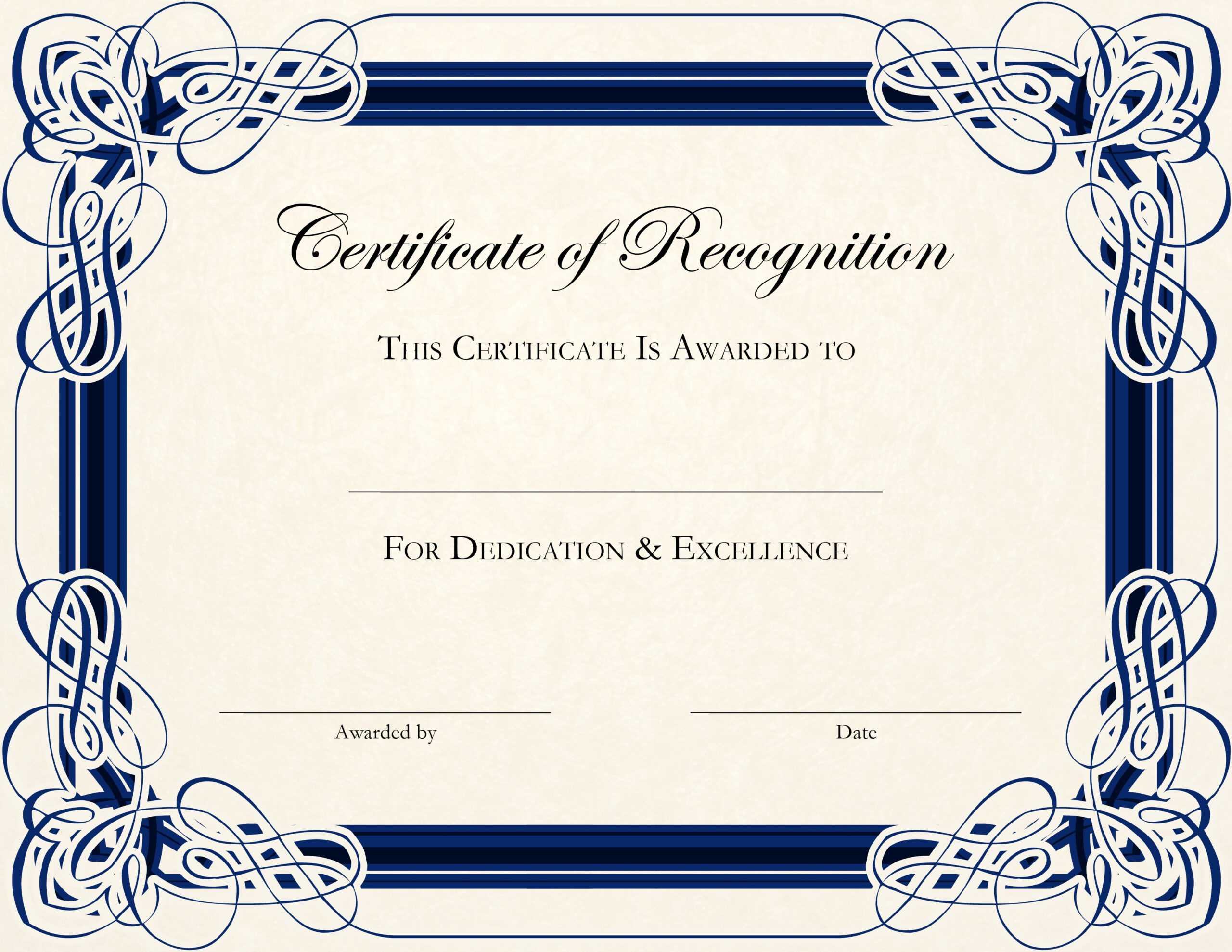 020 Blank Award Certificate Template Ideas Free Printable Intended For High Resolution Certificate Template