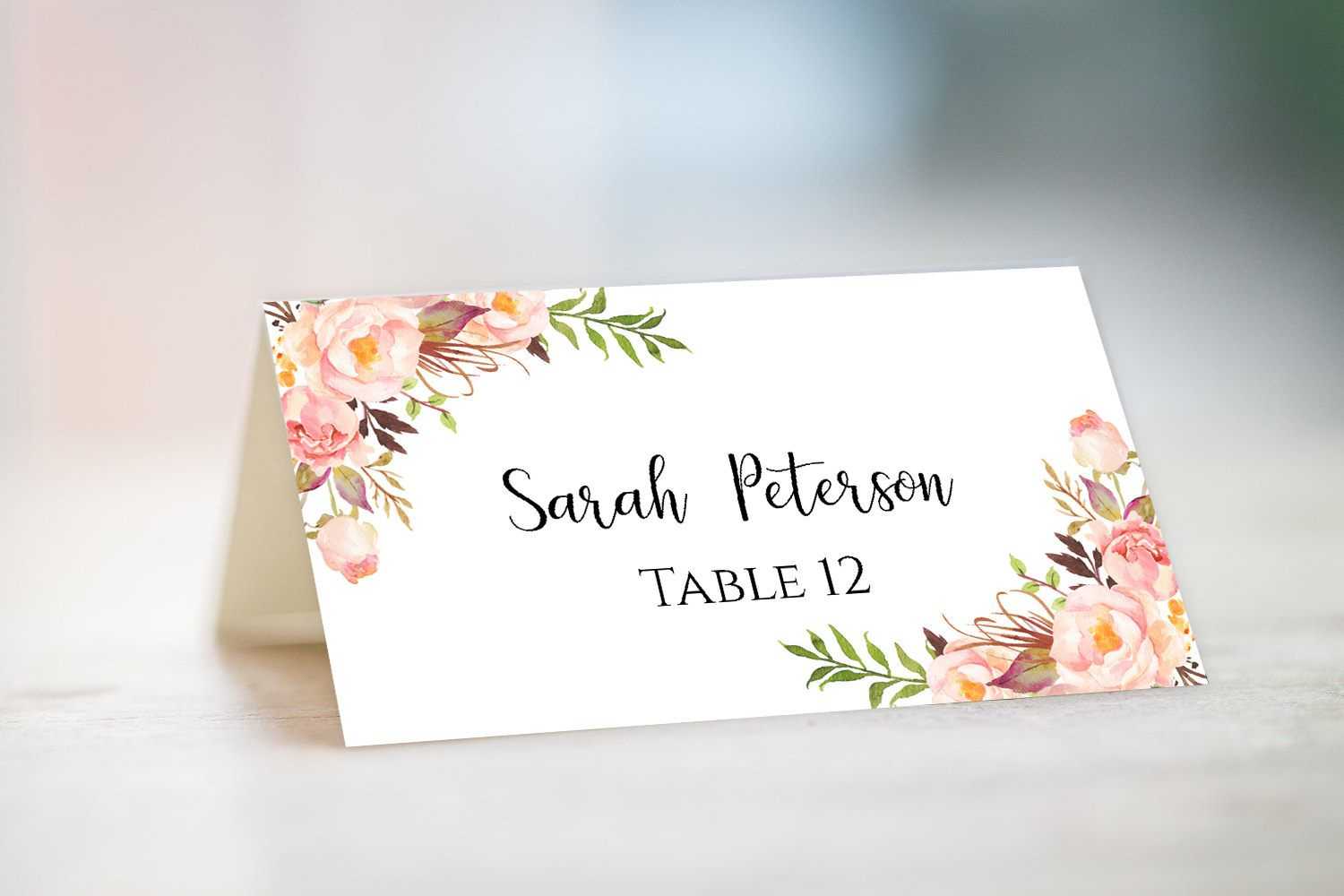 020 Template Ideas For Place Cards Outstanding Free 6 Per Throughout Place Card Template Free 6 Per Page