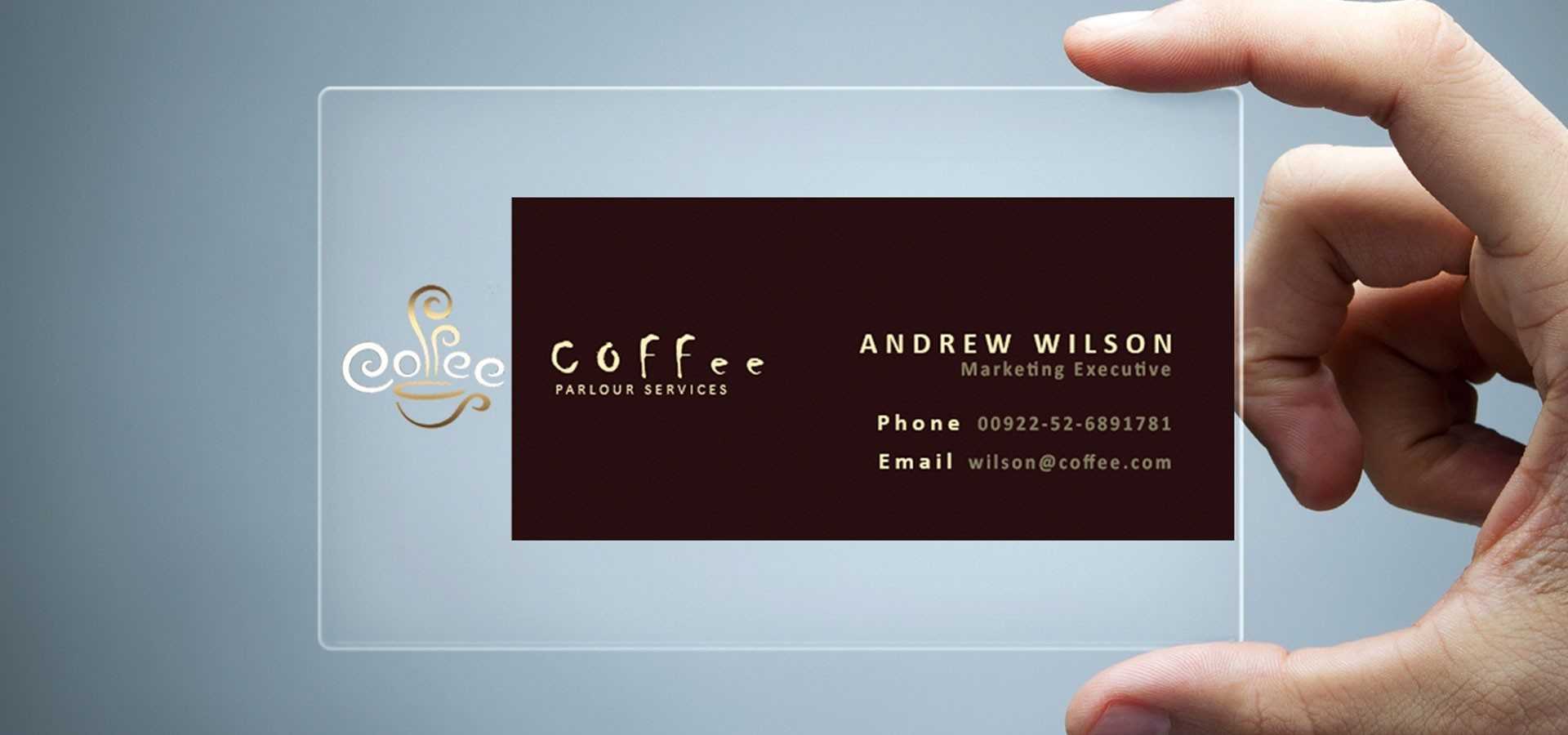 021 Trancprnt Business Card Template Ideas Construction With Coffee Business Card Template Free