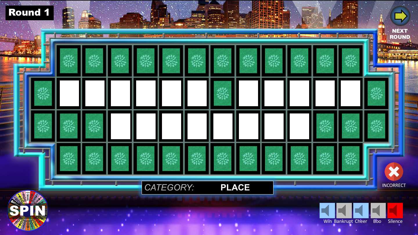 021 Wheel Of Fortune Game Board Powerpoint Show Templates Intended For Wheel Of Fortune Powerpoint Template