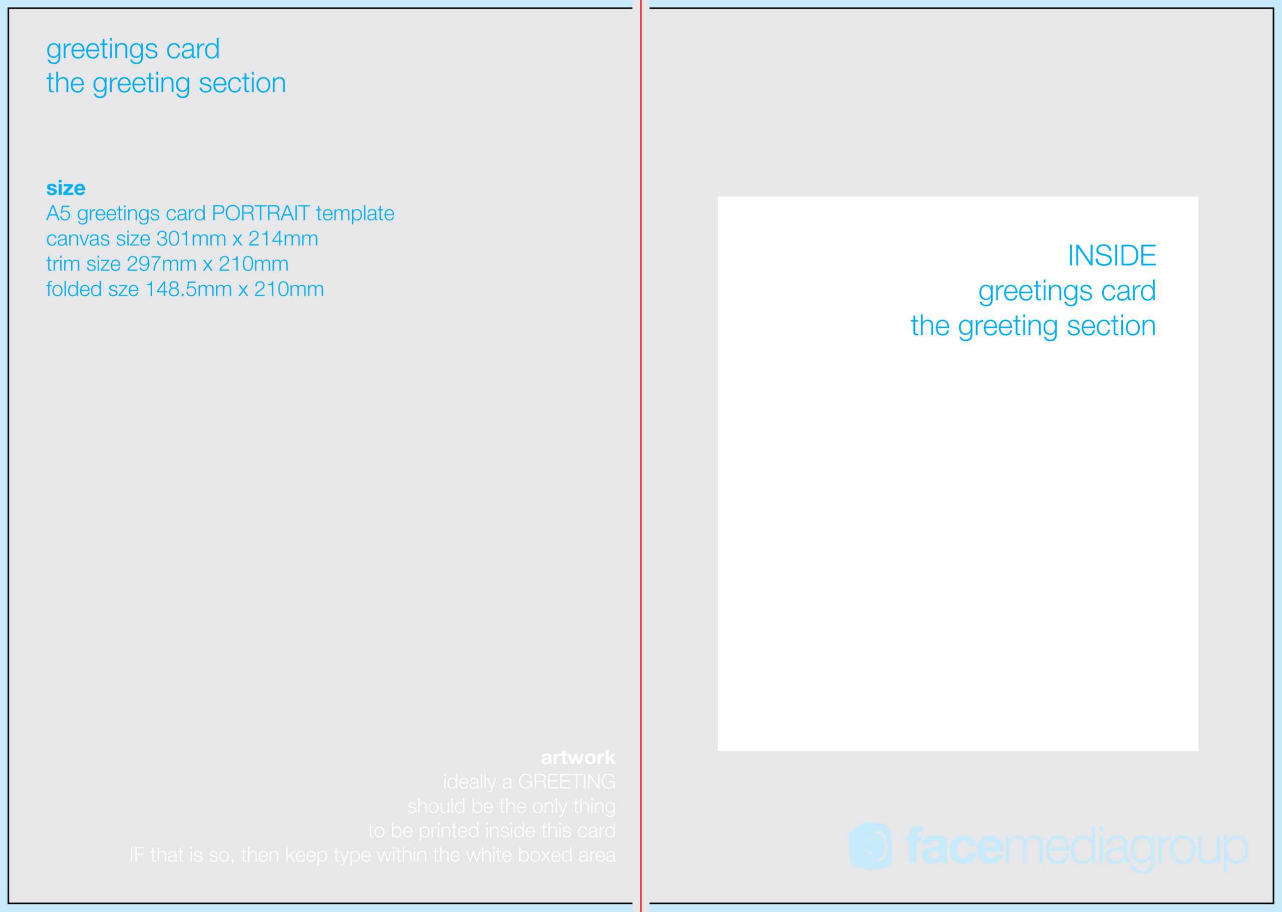 022 Blank Greeting Card Template Photoshop Inside Birthday Card Template Indesign