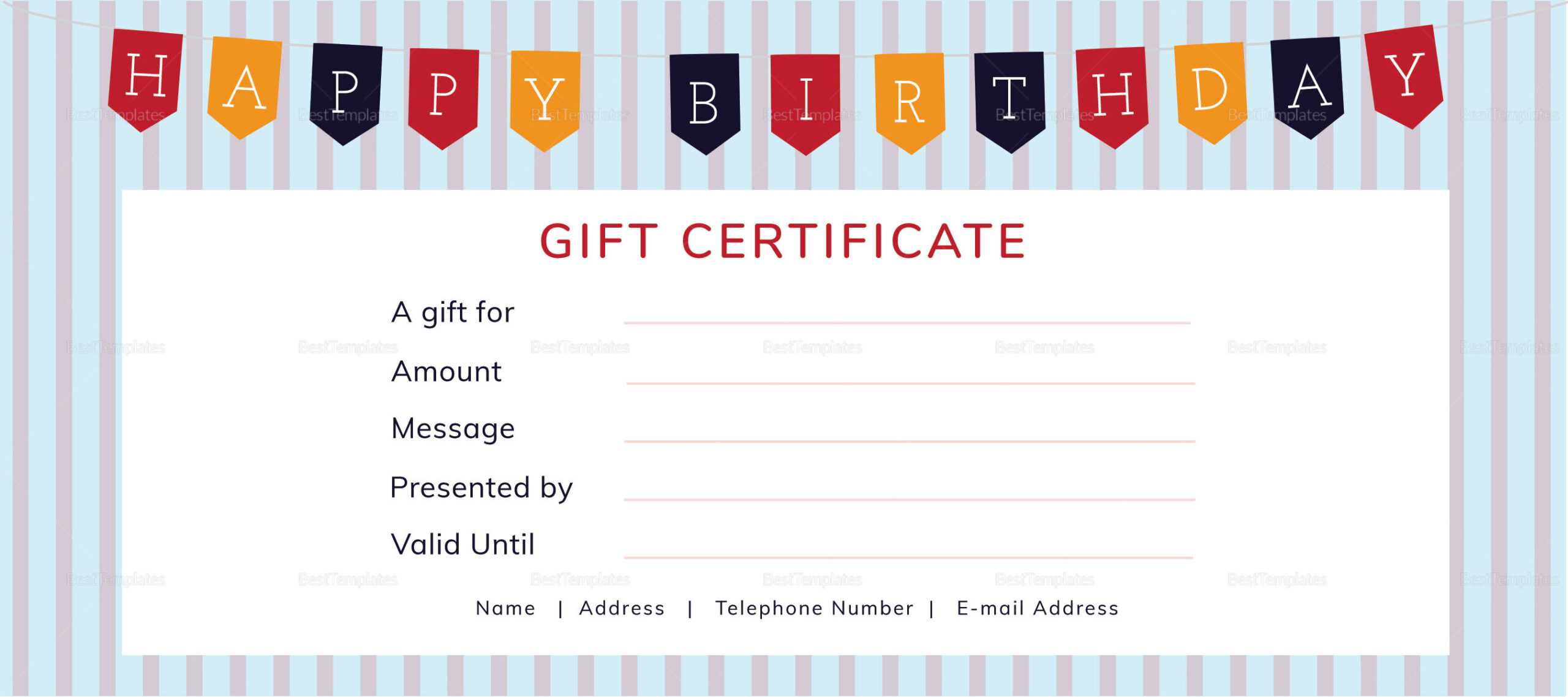 023 Free Printable Editable Certificates Blank Gift Inside Graduation Gift Certificate Template Free
