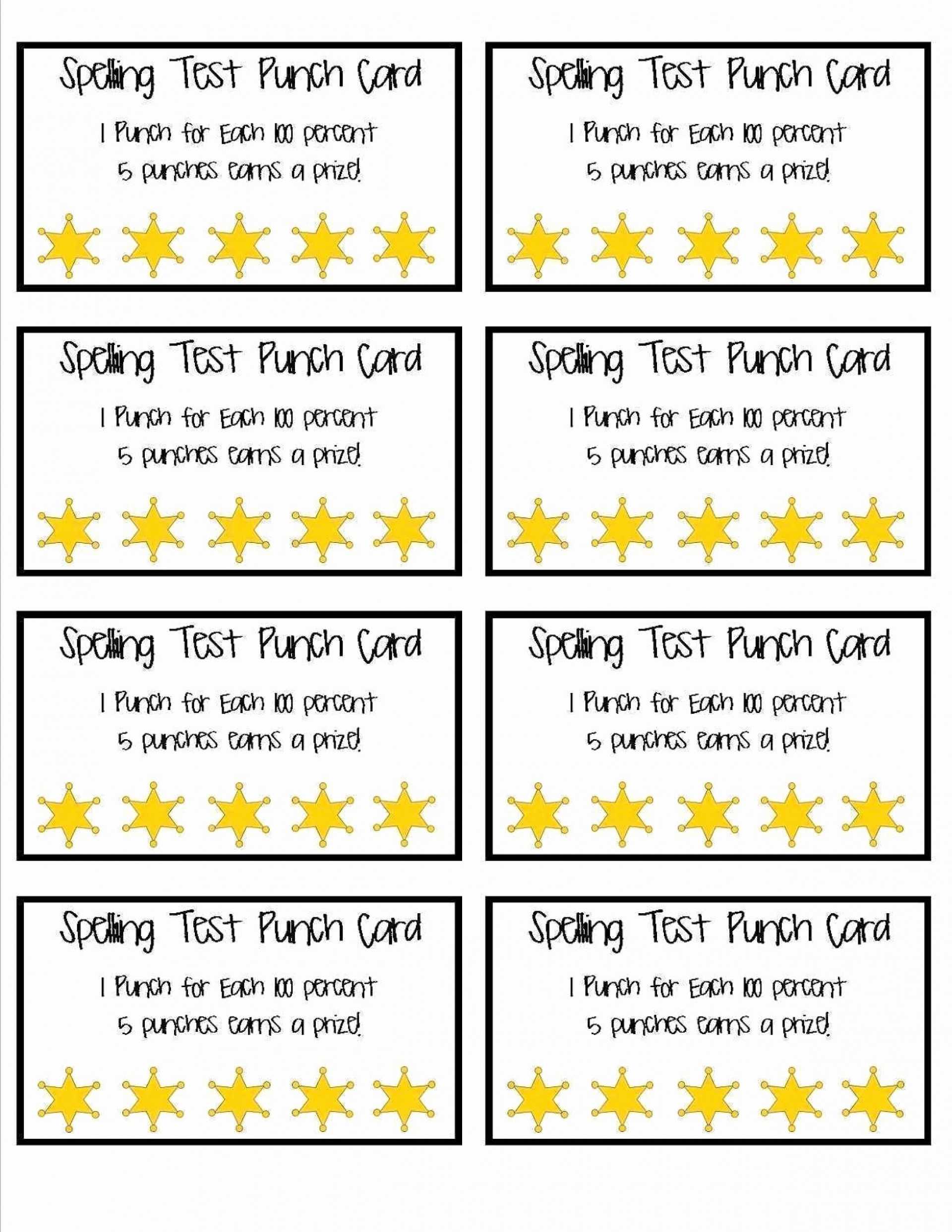 023 Template Ideas Behavior Punch Cards Pinterest Card With Regard To Business Punch Card Template Free