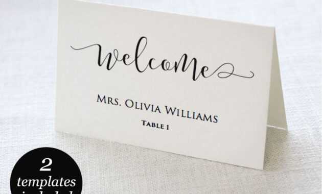 023 Template Ideas Card Printable Place Breathtaking Cards for Paper Source Templates Place Cards