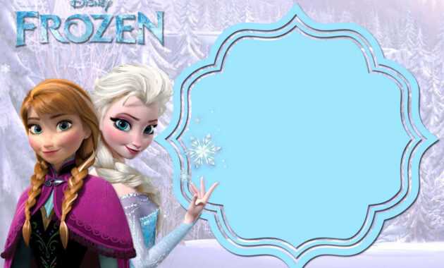 024 Frozen Birthday Invitations Template Luxury Free within Frozen Birthday Card Template