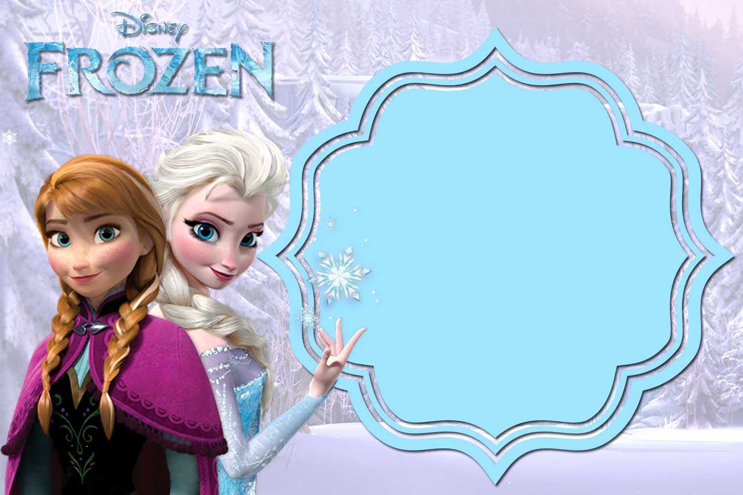 024 Frozen Birthday Invitations Template Luxury Free Within Frozen Birthday Card Template