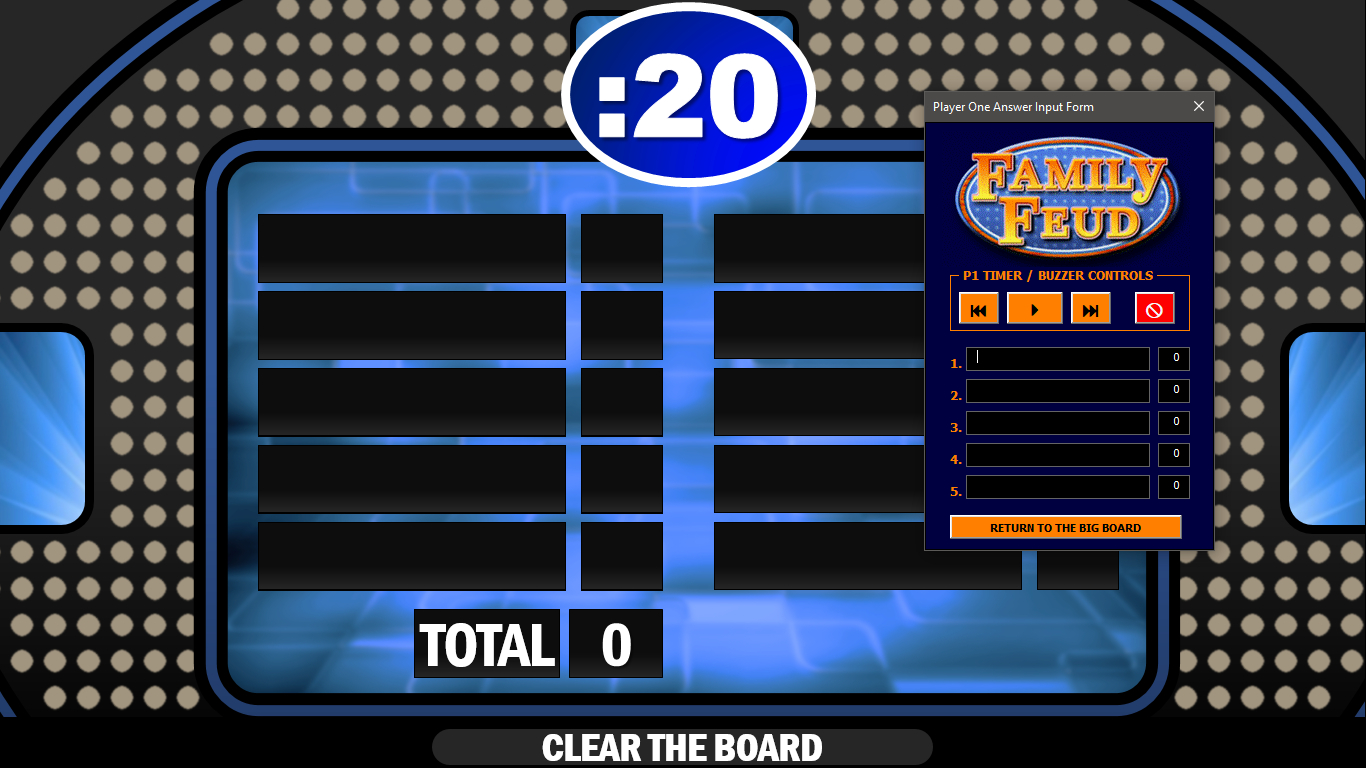 Family Feud Game Template Powerpoint Free