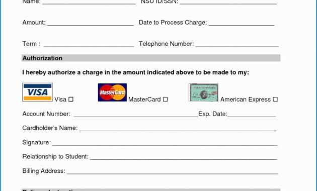 026 Template Ideas Credit Card Authorization Form Word Free regarding Credit Card Size Template For Word