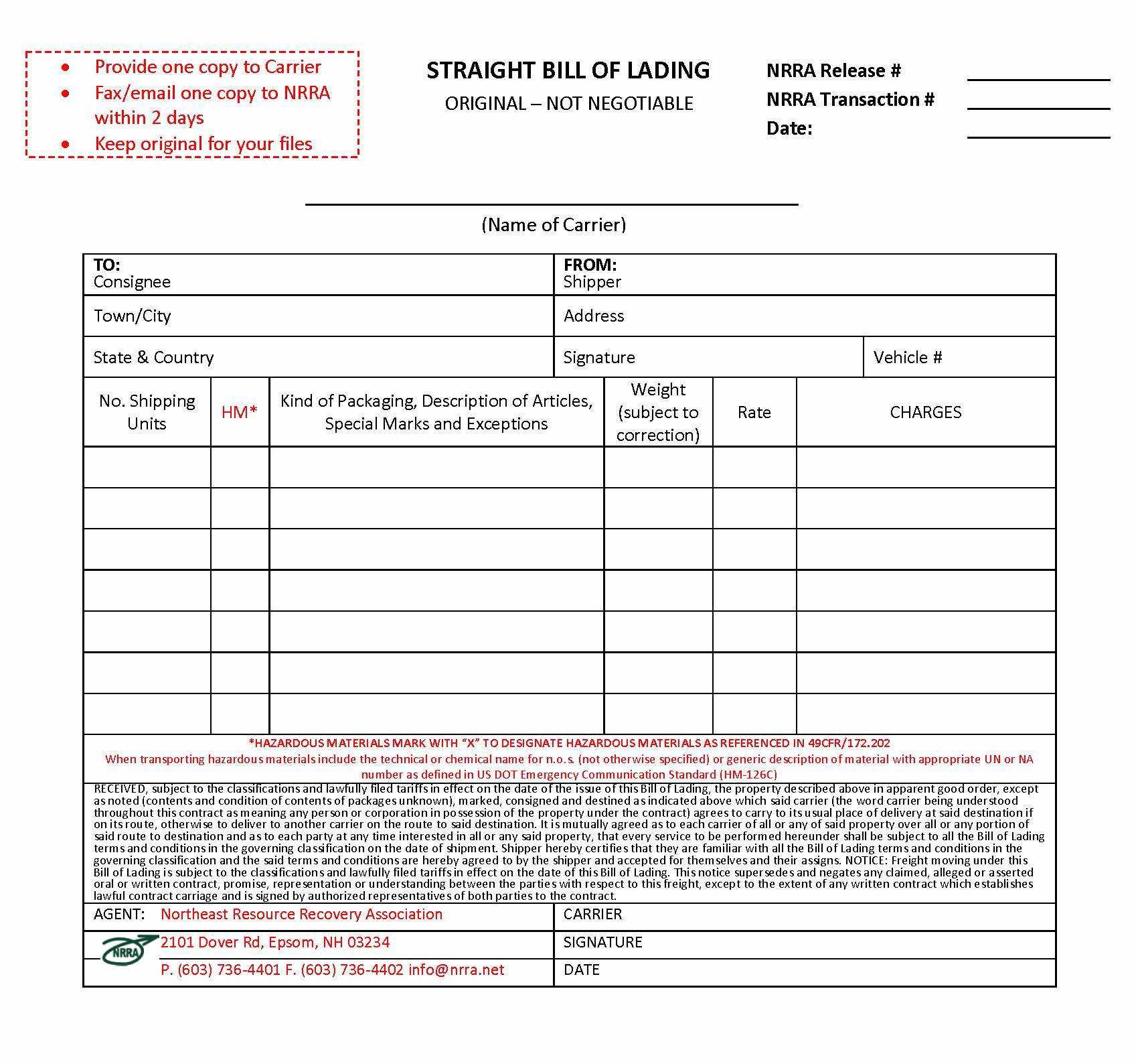 027 Template Ideas Fedex Freight Bol Form New Free Bill With Fedex Brochure Template