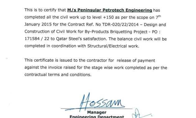028 Construction Work Order Template Completion Certificate pertaining to Practical Completion Certificate Template Uk
