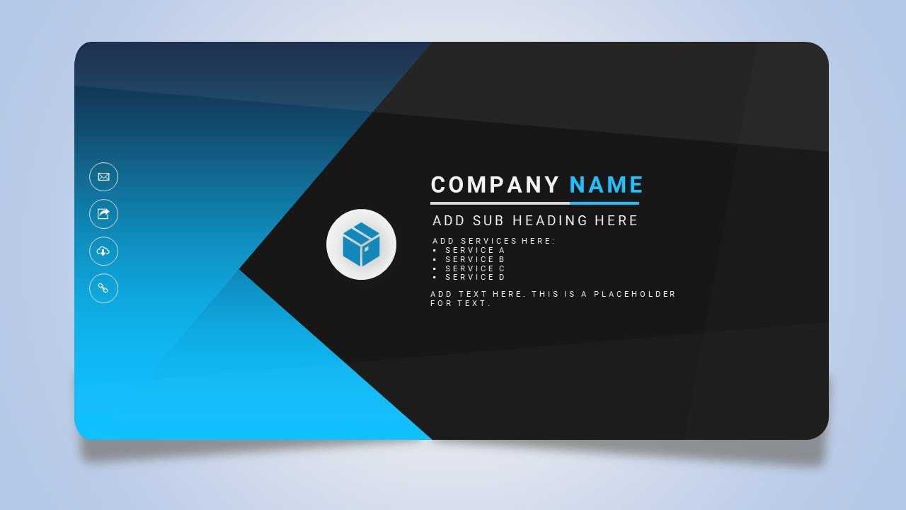 030 New Pictures Of Business Card Template Powerpoint Free Intended For Business Card Template Powerpoint Free