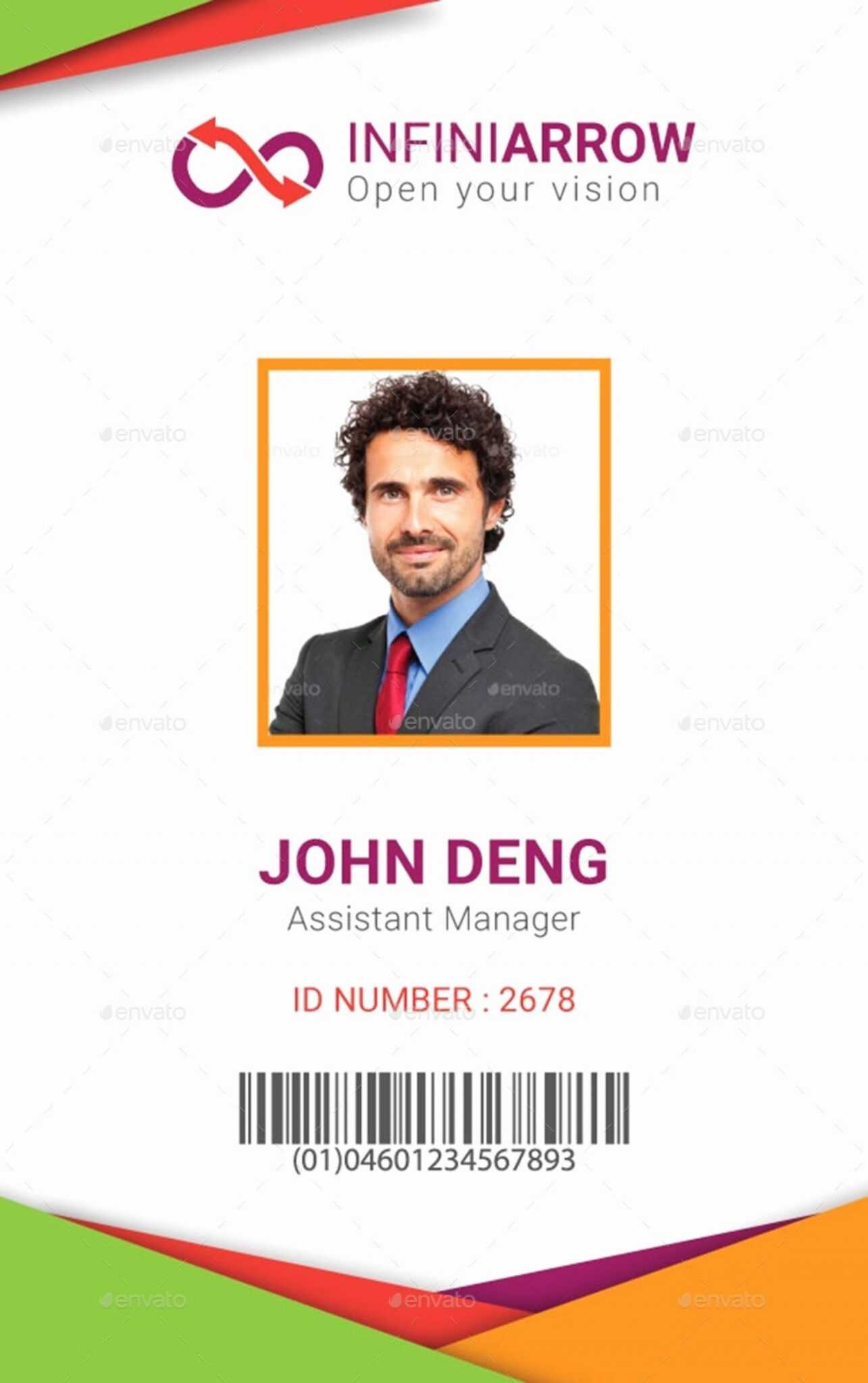 id card template free download word