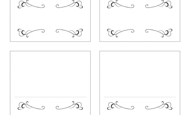 031 Template Ideas Place Card Templates Word Excellent for Ms Word Place Card Template