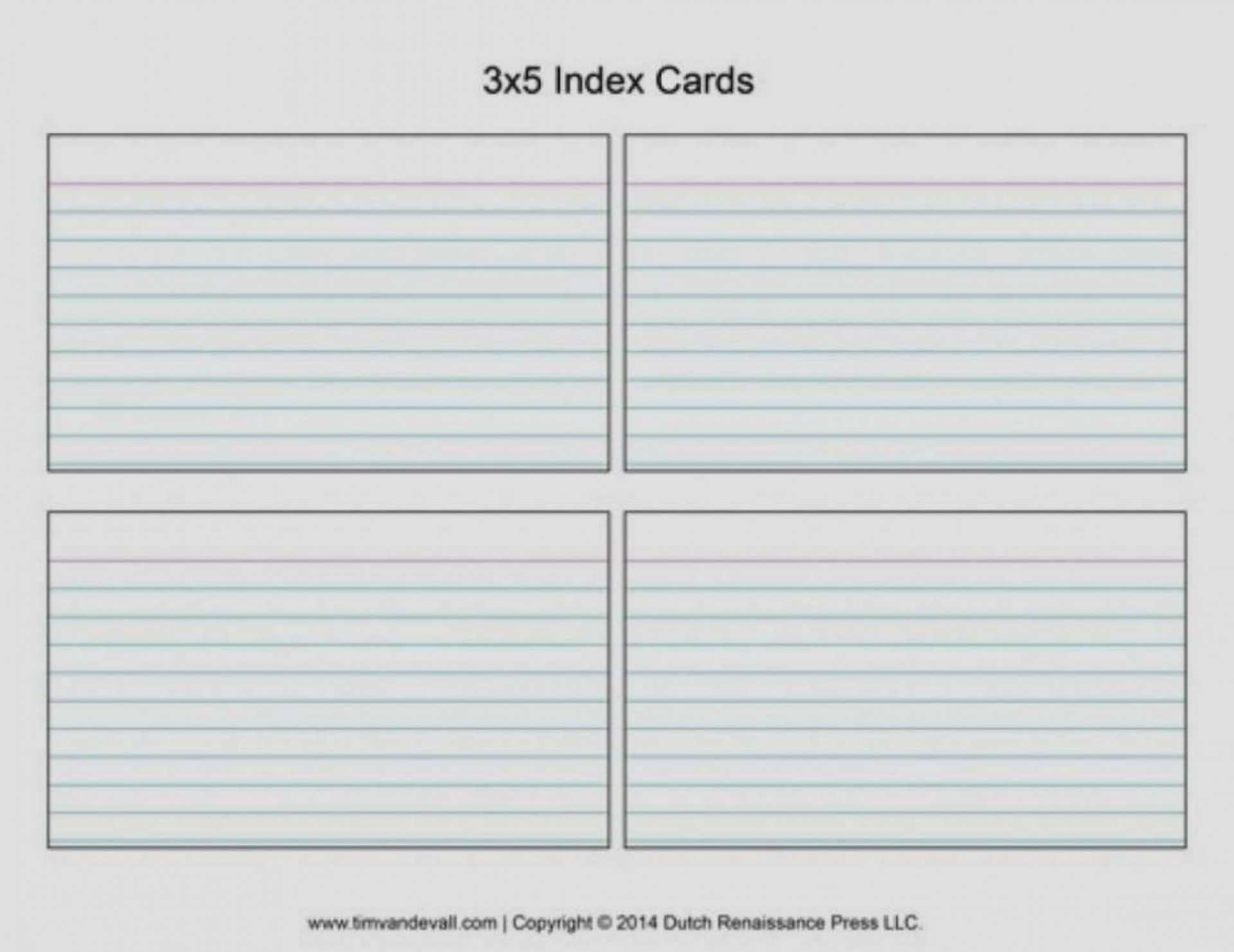 Free Printable Lined Index Cards