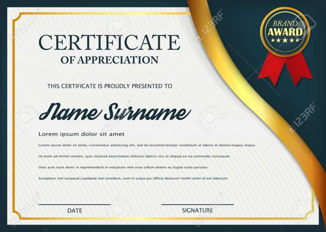 034 Certificate Of Appreciationtes Free Download In Powerpoint Award Certificate Template