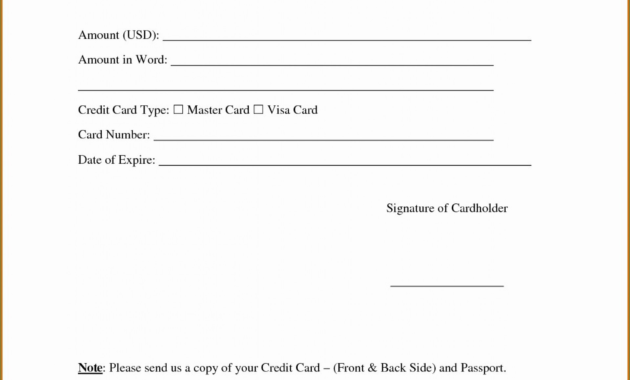 034 Template Ideas Recurring Credit Card Authorization Form intended for Credit Card Billing Authorization Form Template