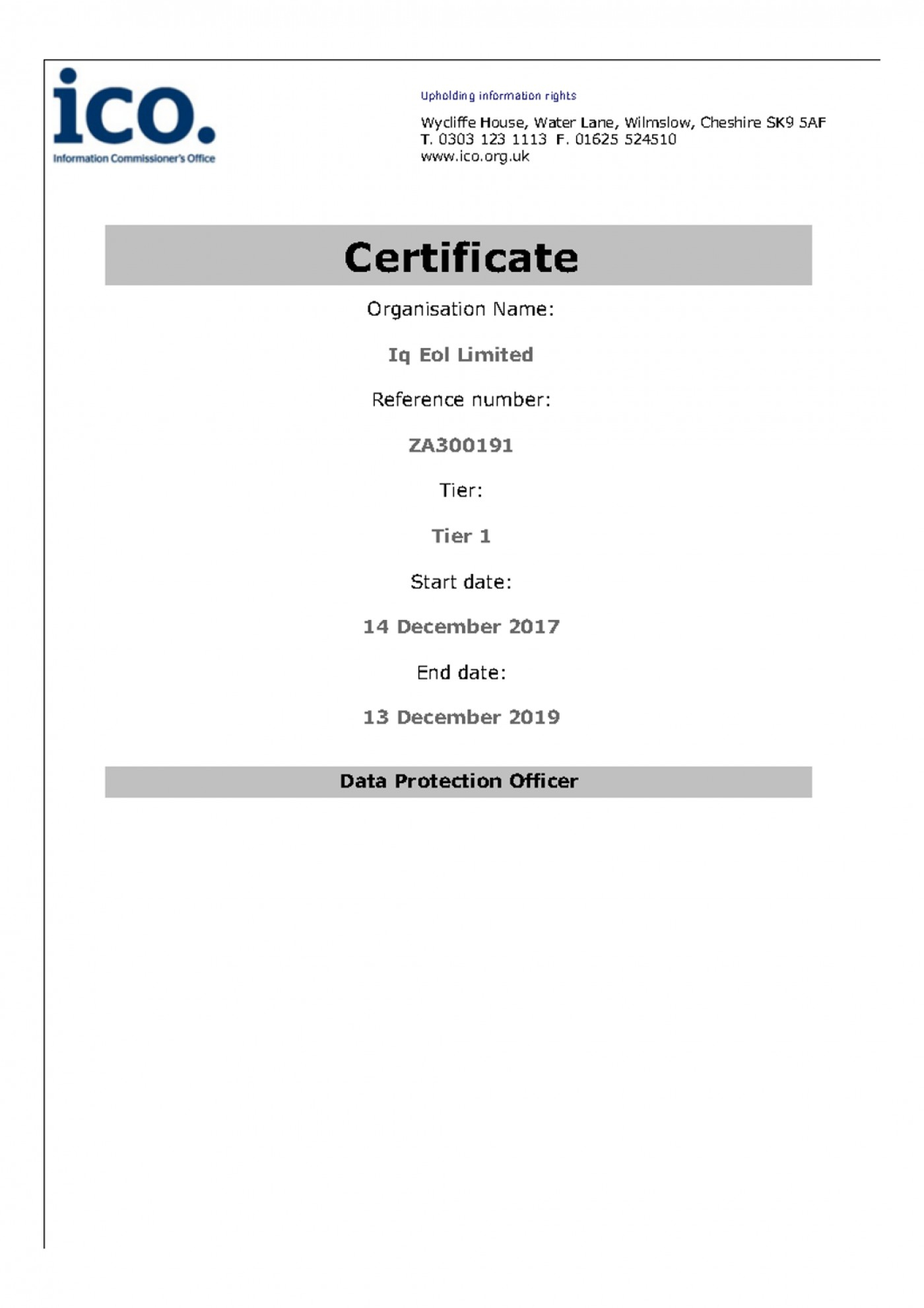 038 Certificate Of Destruction Template Ico Exceptional Pertaining To Iq Certificate Template