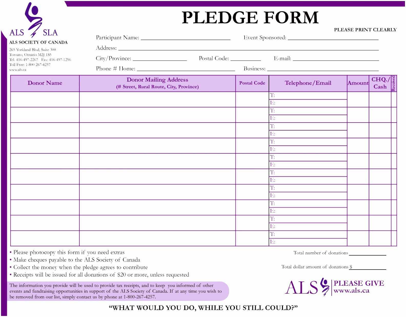 039 Pledge Card Template Word Best Of Fundraiser Form Pttyt Throughout Fundraising Pledge Card Template