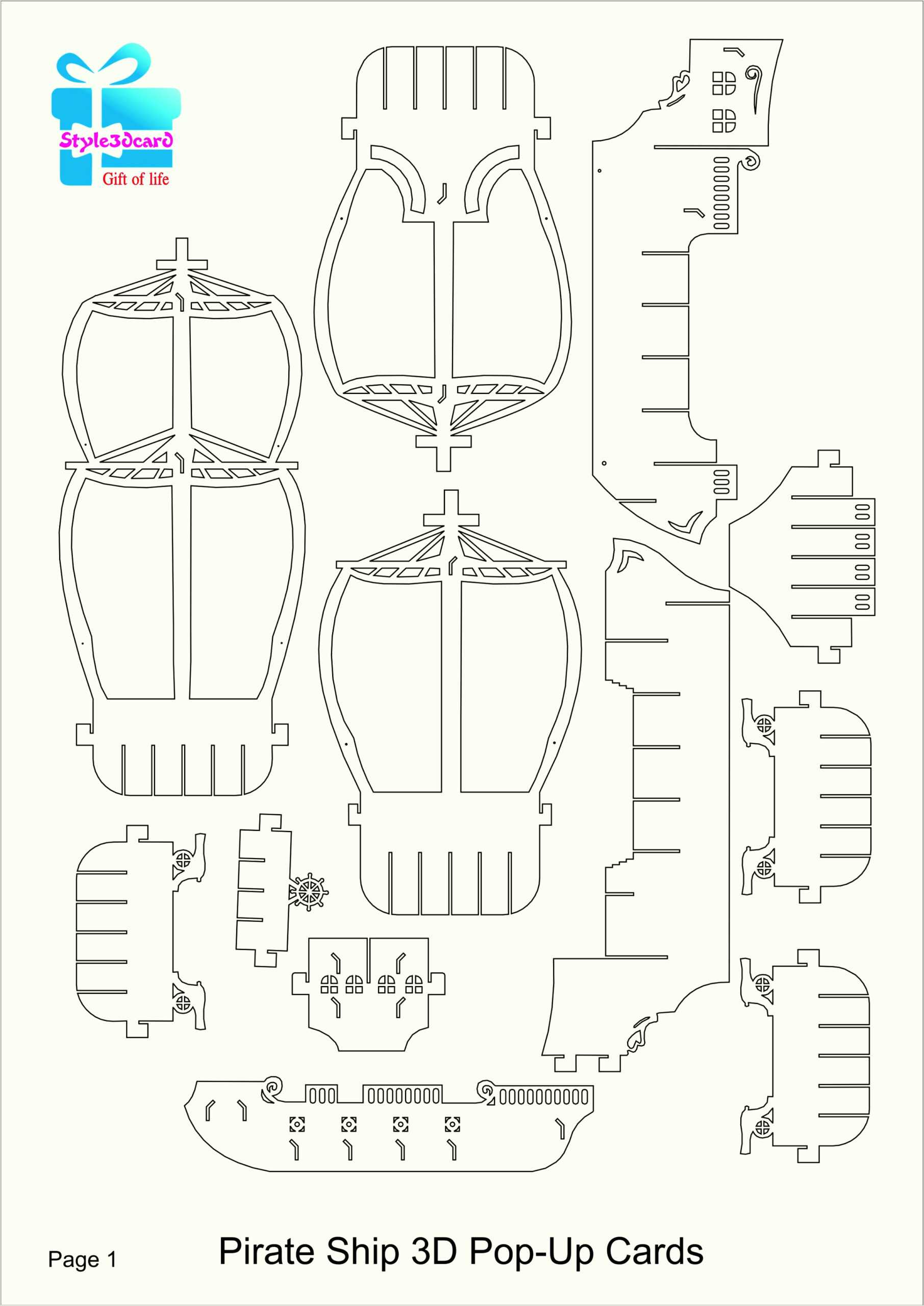 039 Template Ideas Wondrous Printable Kirigami Templates Pdf Inside Pop Up Card Templates Free Printable