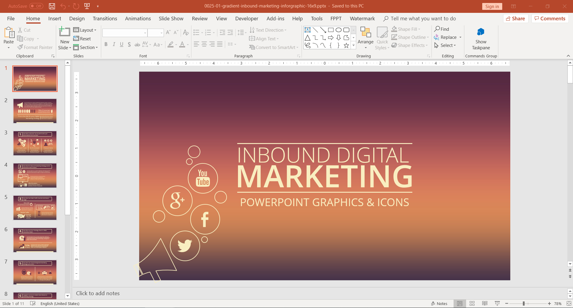 10+ Best Creative Powerpoint Templates For Marketing Pertaining To Save Powerpoint Template As Theme