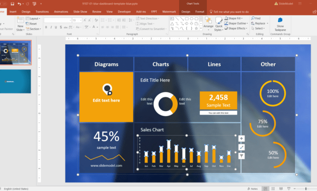 10 Best Dashboard Templates For Powerpoint Presentations within Free Powerpoint Dashboard Template
