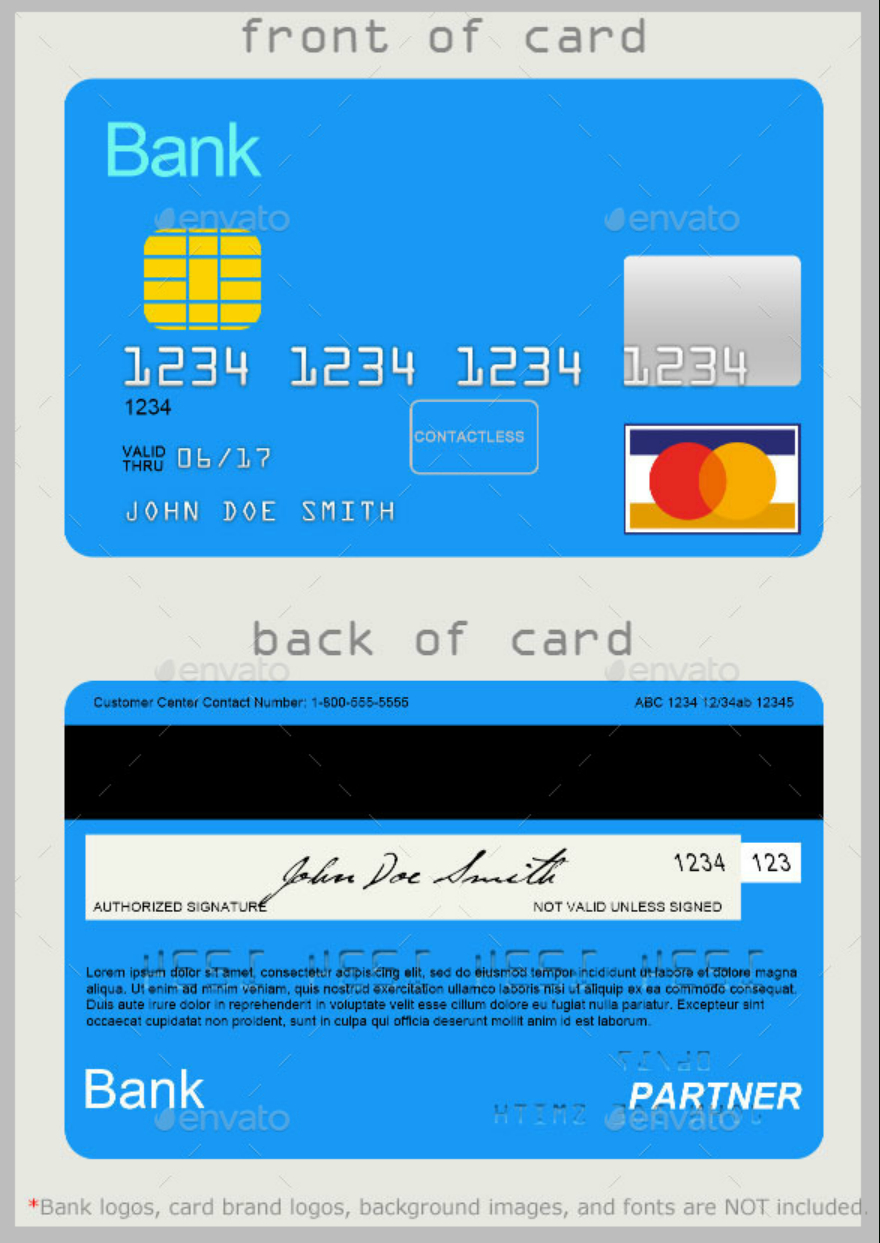 10 Credit Card Designs | Free & Premium Templates Throughout Credit Card Templates For Sale