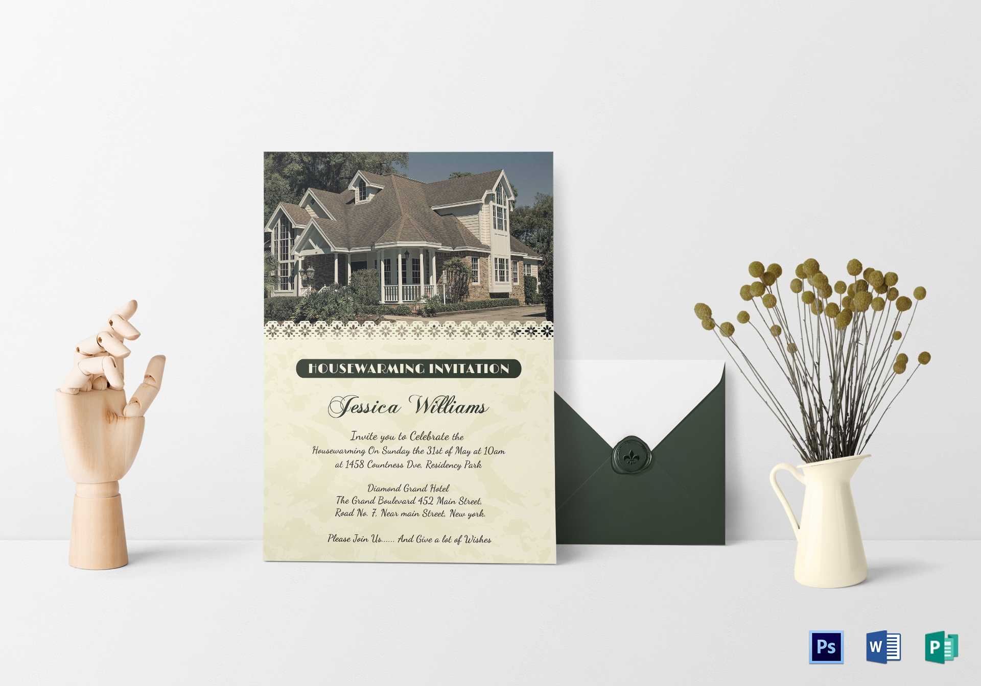 10+ Modern Housewarming Invitation Templates | Free Intended For Free Housewarming Invitation Card Template