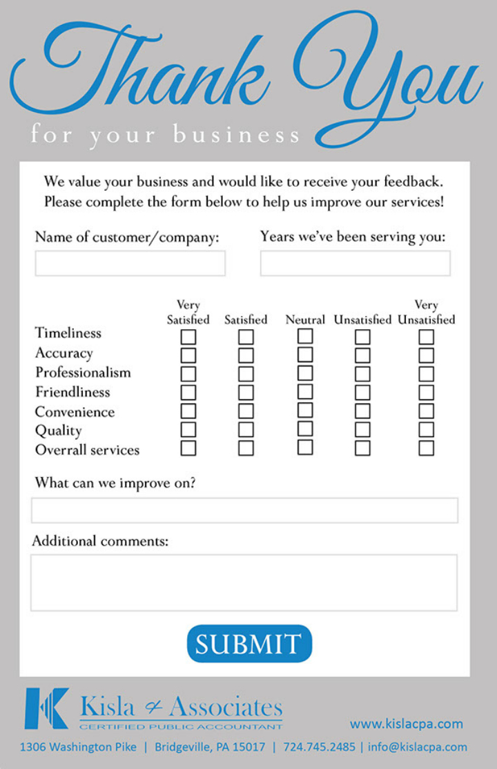 10+ Restaurant Customer Comment Card Templates & Designs Regarding Survey Card Template