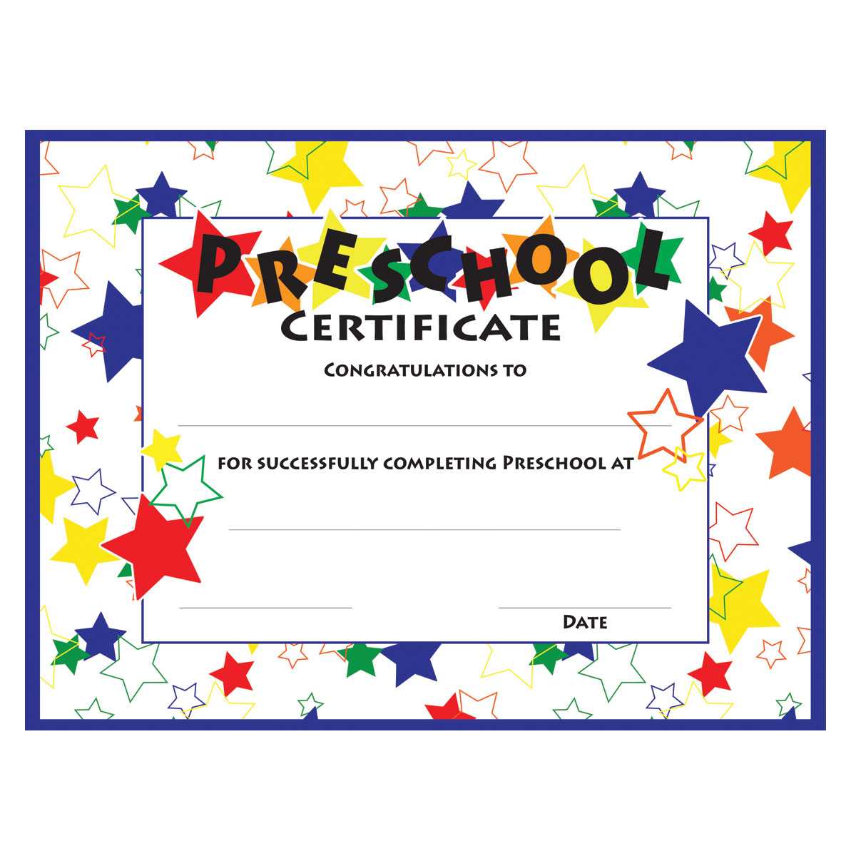 11+ Preschool Certificate Templates – Pdf | Free & Premium Intended For Star Certificate Templates Free