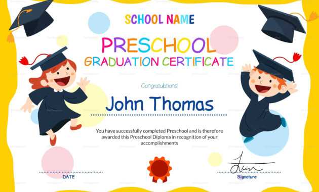 11+ Preschool Certificate Templates - Pdf | Free &amp; Premium pertaining to Preschool Graduation Certificate Template Free
