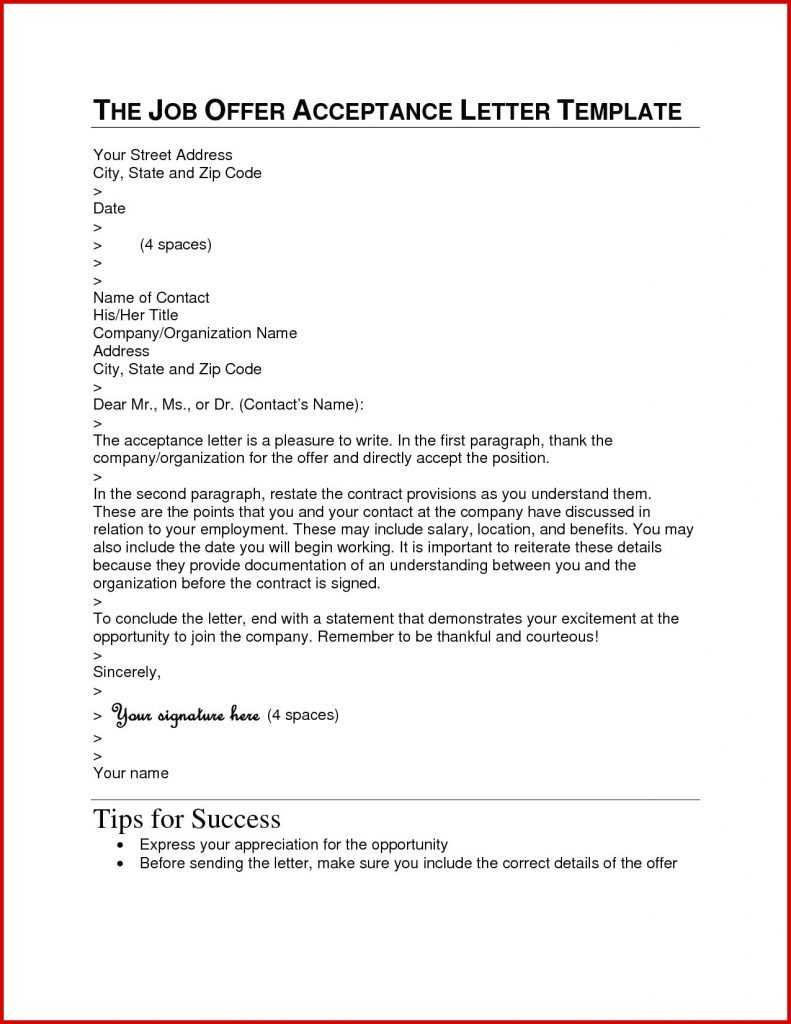 12 Letter Of Offer Of Employment Template | Resume Letter Inside Certificate Of Acceptance Template