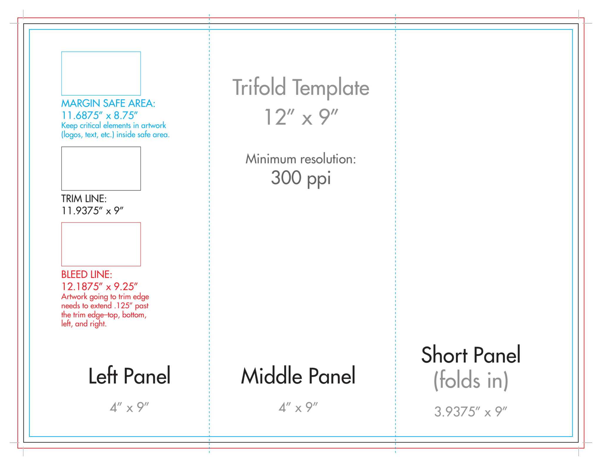 Three Panel Brochure Template - Great Sample Templates