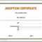 13 Free Certificate Templates For Word » Officetemplate Regarding Adoption Certificate Template