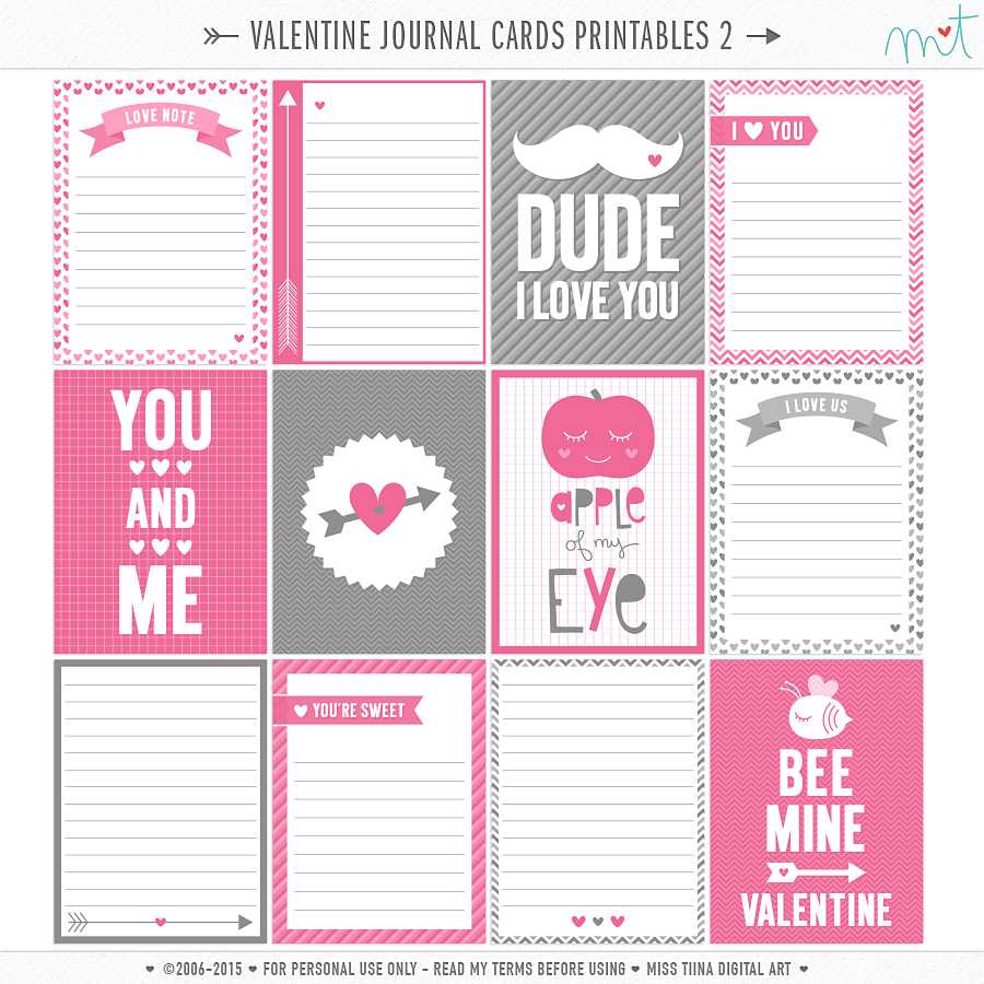 14 Days Of Free Valentine's Printables Day 6 | Misstiina Within 52 Reasons Why I Love You Cards Templates Free
