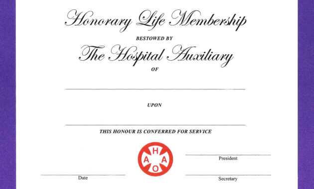 14+ Honorary Life Certificate Templates - Pdf, Docx | Free within Life Membership Certificate Templates